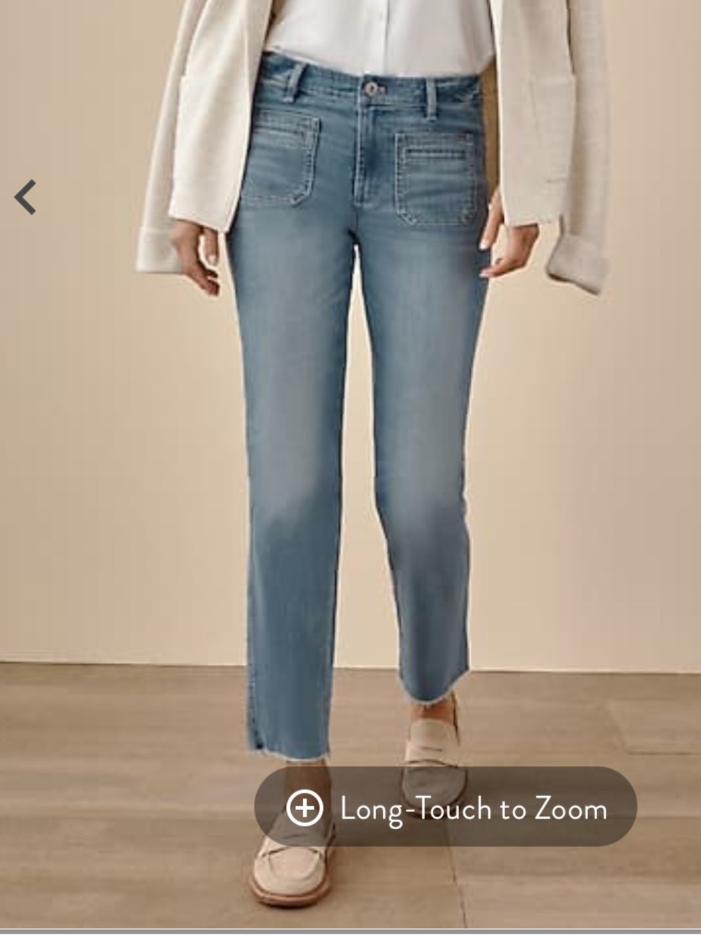 J. Jill Women's Faded Blue Straight-Leg Jeans